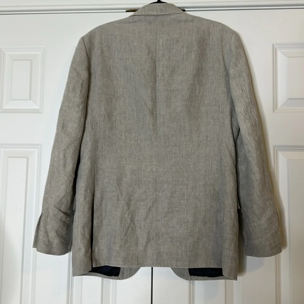 J. Crew Ludlow Ormezzano linen blend blazer Sz40R Grey
